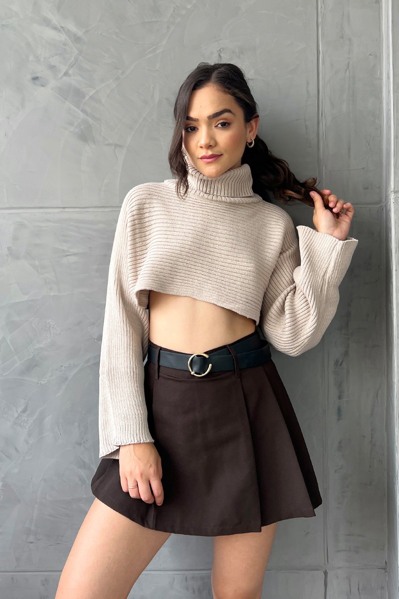 CHOMPA CROP BEIGE