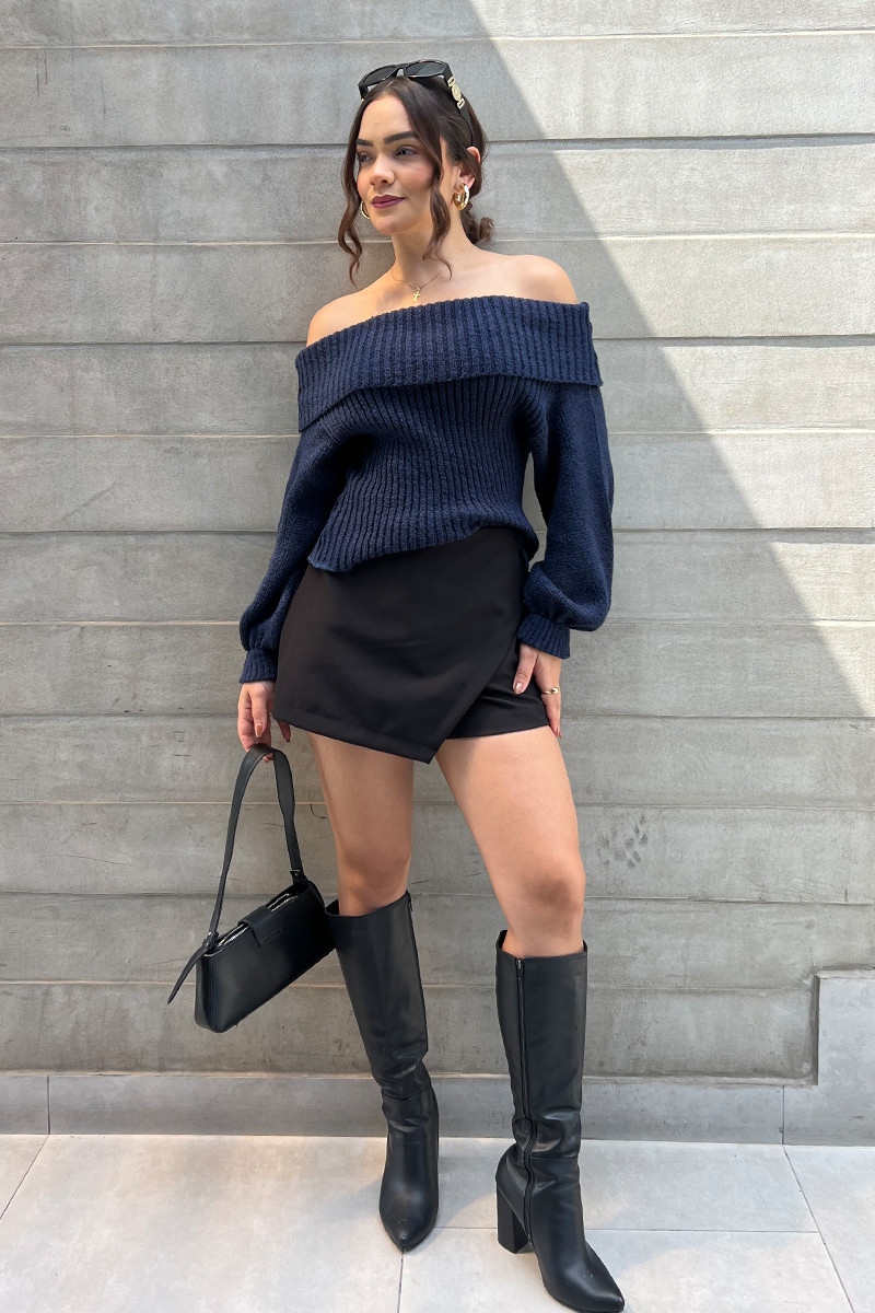 FALDA SHORT KATANIA NEGRO