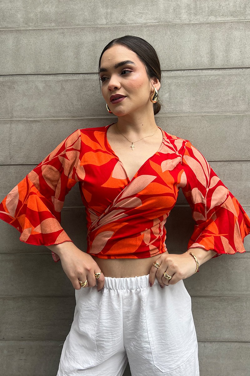 BLUSA BLONDAS NARANJA