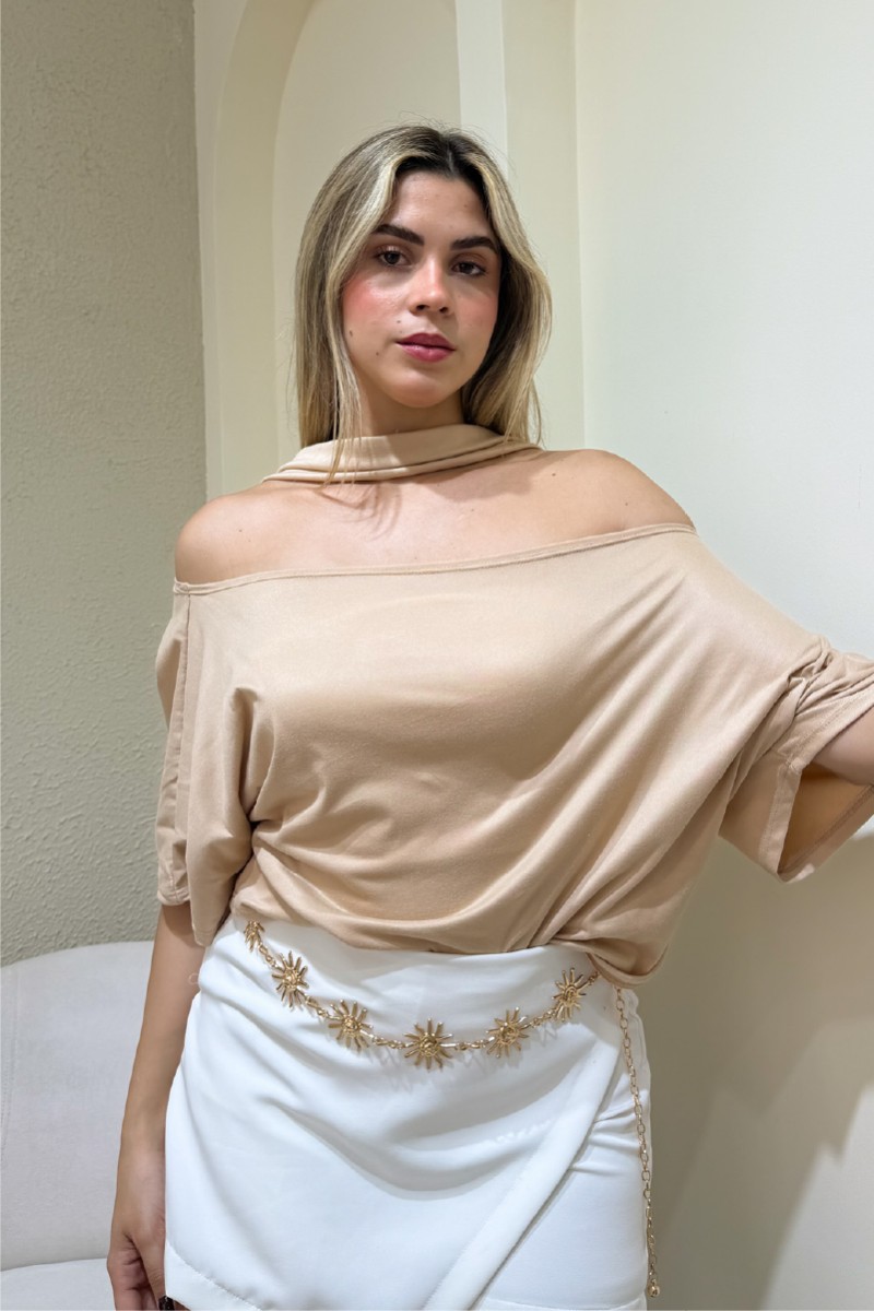 POLO BASICO CORBATA BEIGE
